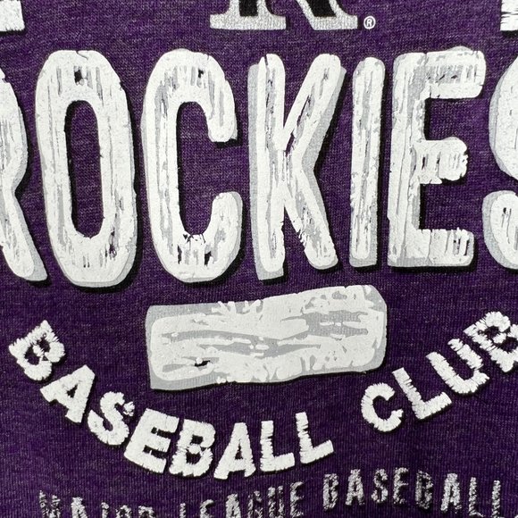 Genuine Merchandise by Campus Life Woman’s Shirt sz Lg Colorado Rockies Baseball - Picture 7 of 9